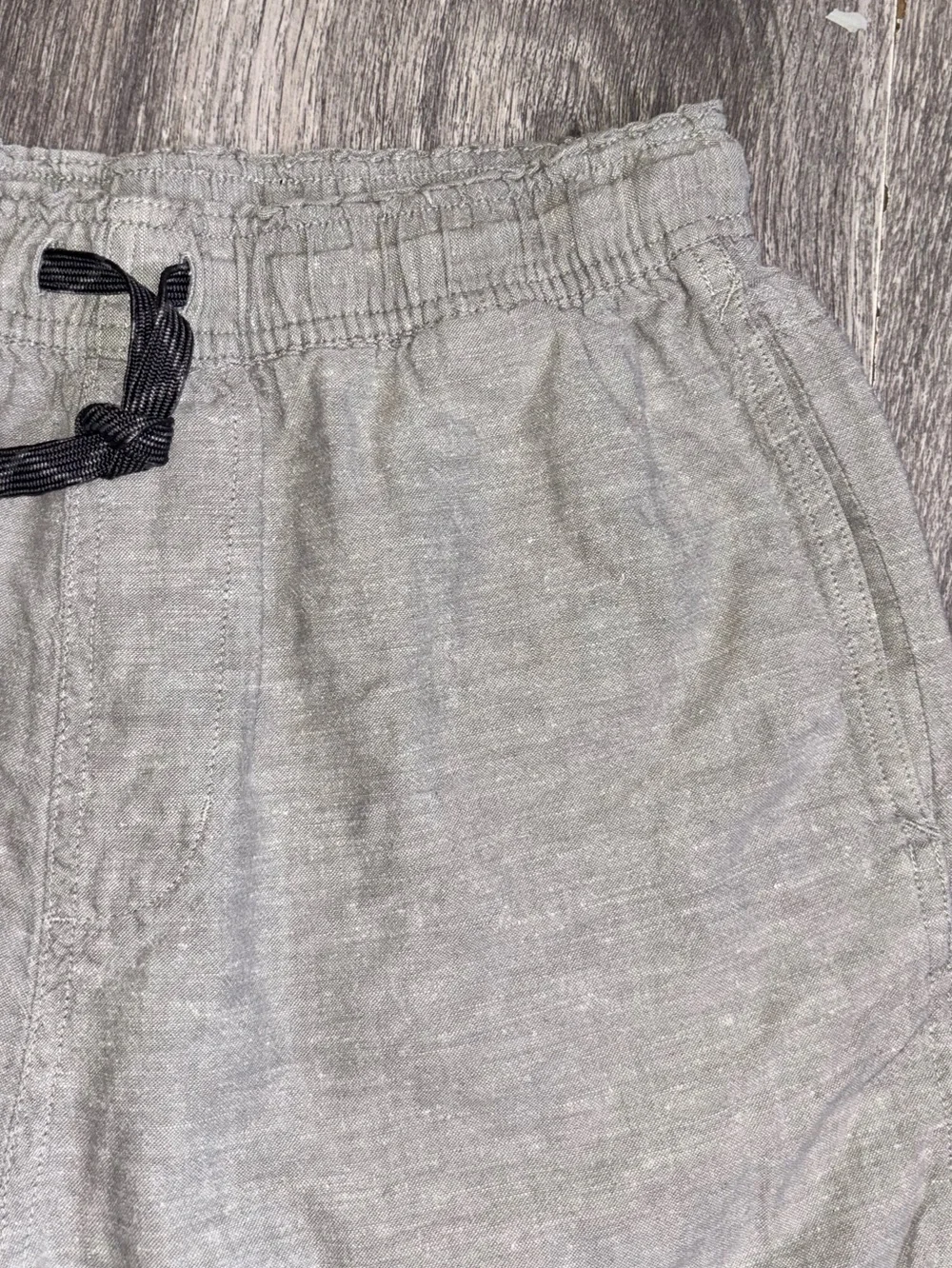 Patagonia Men's Heather Light Gray Elastic-Waist Drawstring Shorts